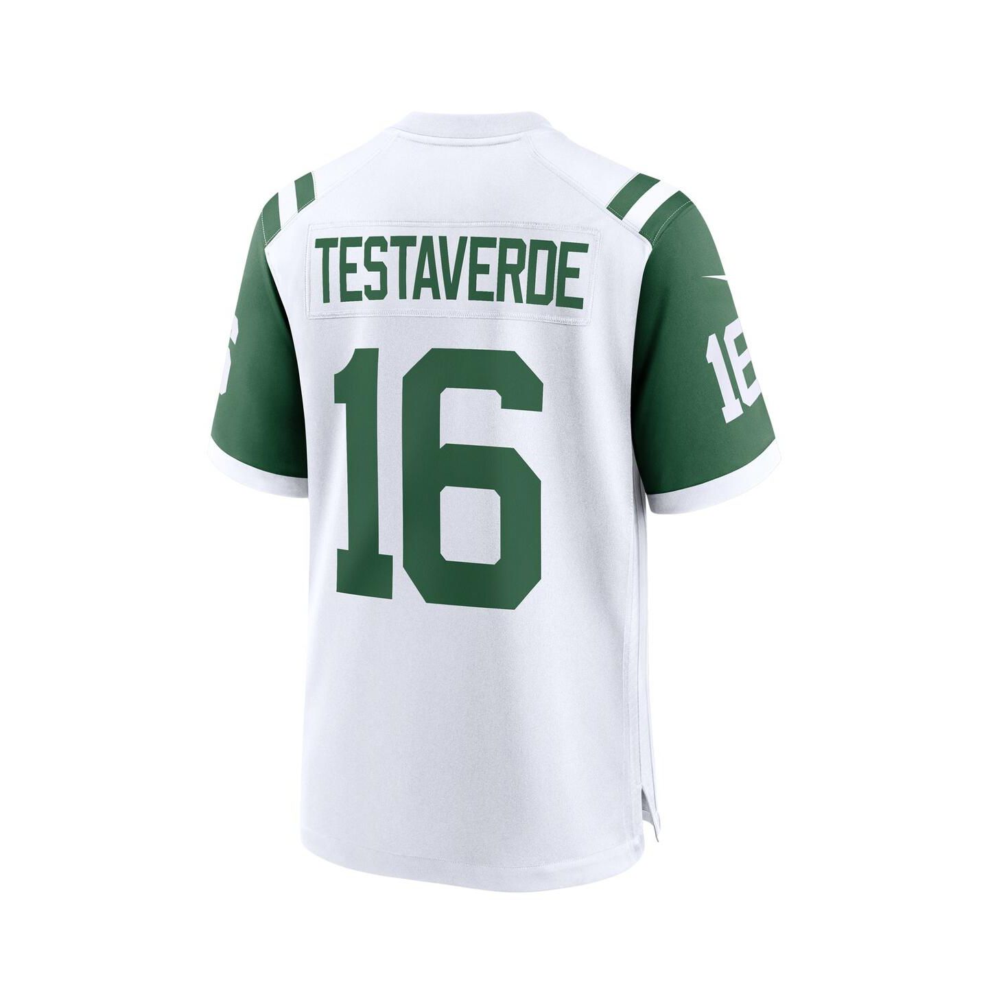 Мужской топ Nike Vinny Testaverde White New York Jets Classic Alternate Retired Player Game Jersey — фото 3