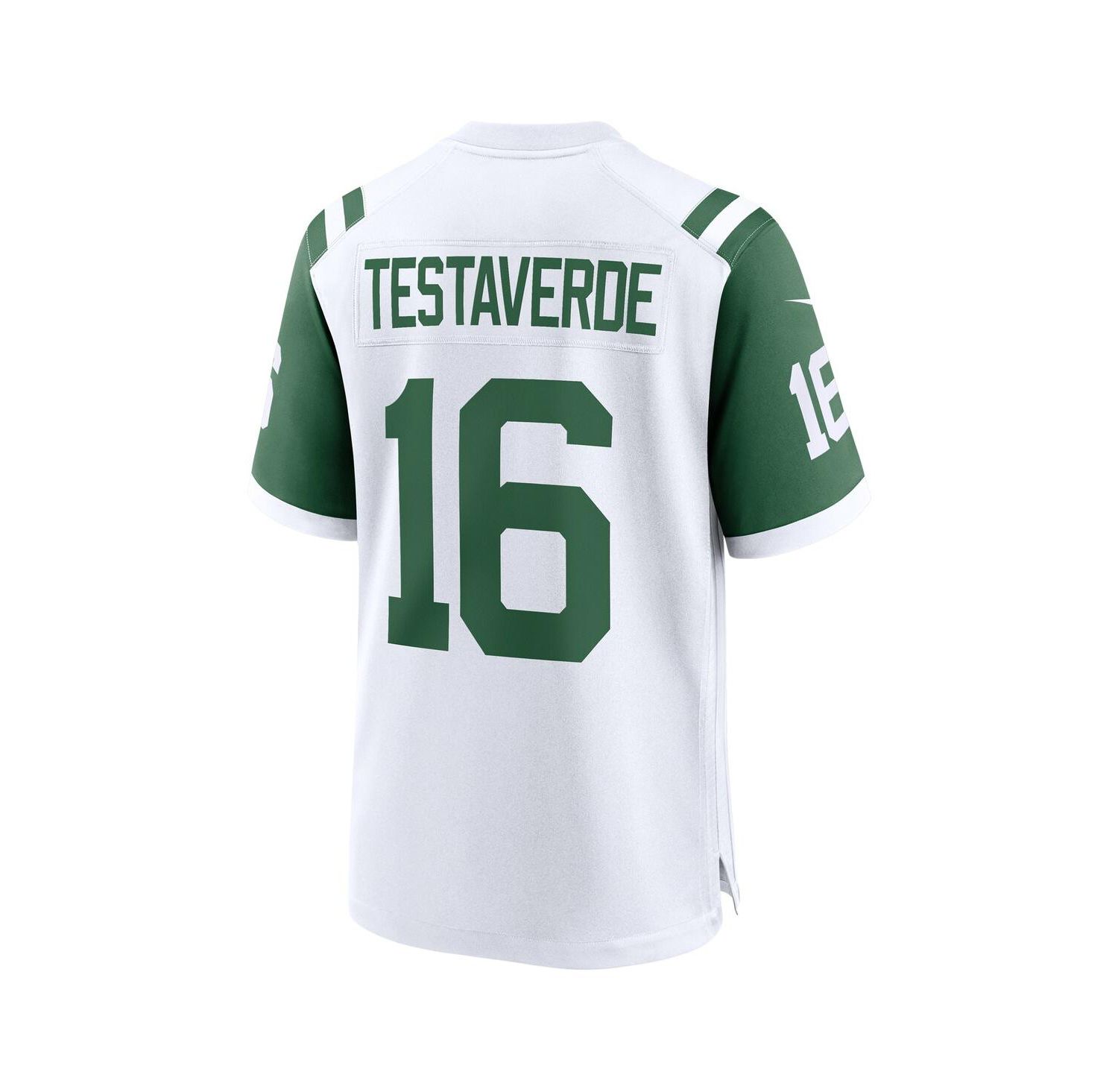 Men's Vinny Testaverde White New York Jets Classic Alternate Retired Player Game Jersey