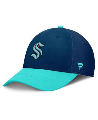 Men's Deep Sea Blue/Light Blue Seattle Kraken Authentic Pro Rink Flex Hat