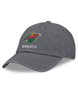 Fanatics - Men's Charcoal Minnesota Wild Washed Adjustable Hat