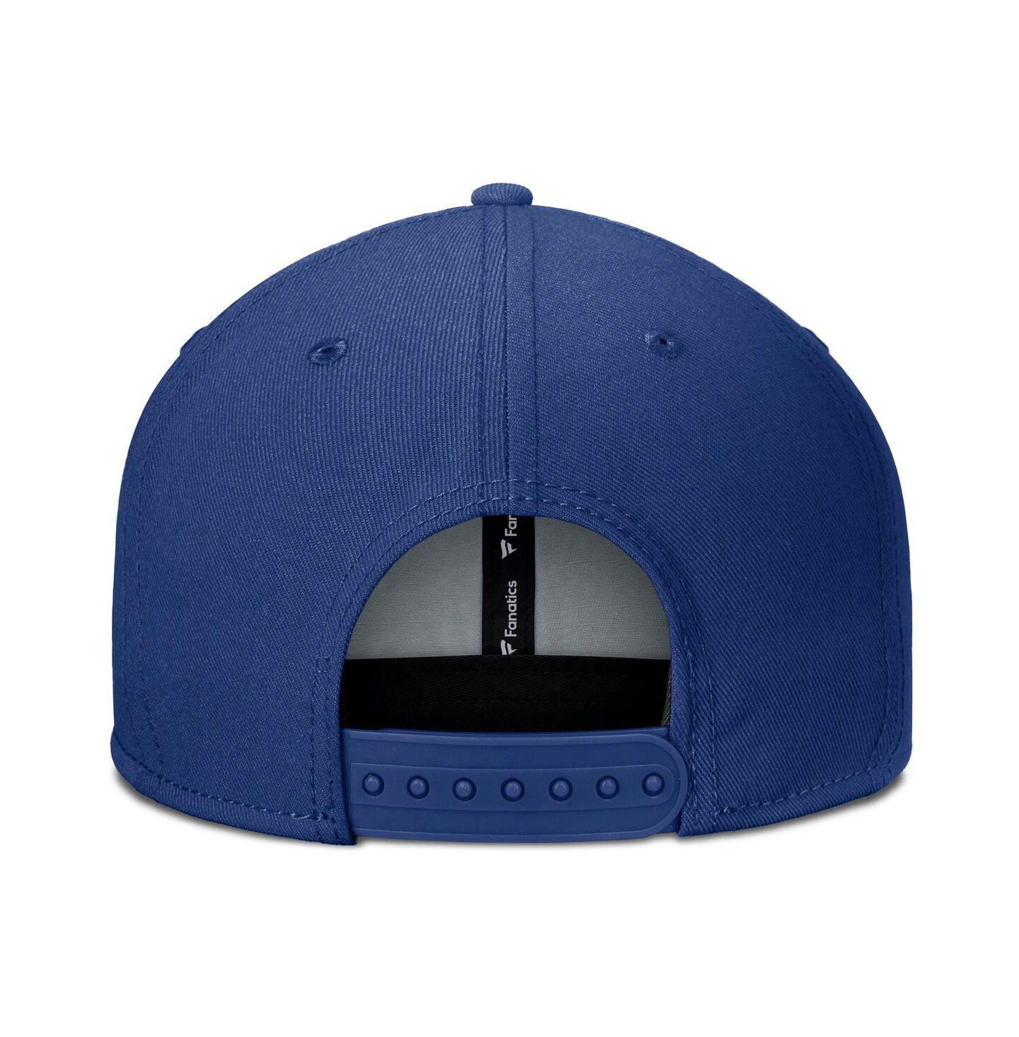 Мужская кепка Fanatics Blue Toronto Maple Leaf's Fundamental Gino Stack Snapback Hat — фото 4
