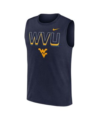 Men's Navy West Virginia Mountaineers Primetime Tricode Legend Performance Tank Top