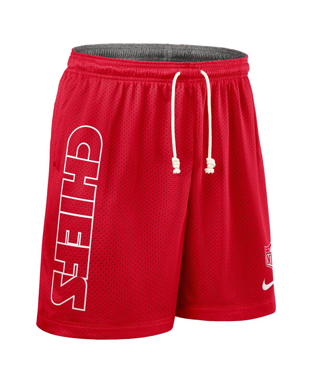 Nike Men's Red Kansas City Chiefs Sideline Reversible Performance Shorts In Multi