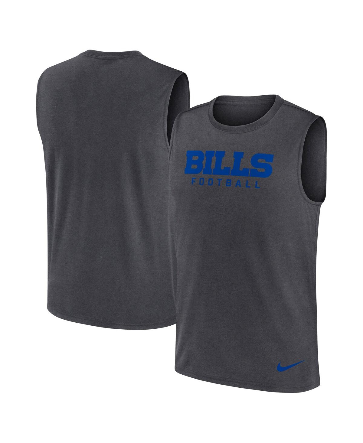 Nike Men's Charcoal Atlanta Falcons Primetime Legend Performance Muscle Tank Top In Gray
