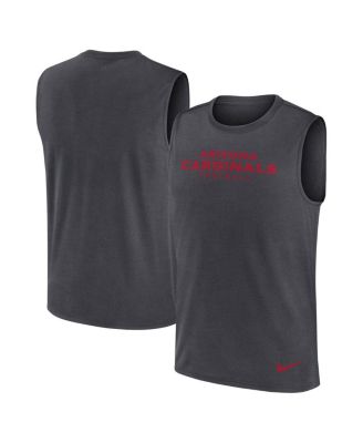Nike - Men's Charcoal Arizona Cardinals Primetime Legend Performance Muscle Tank Top