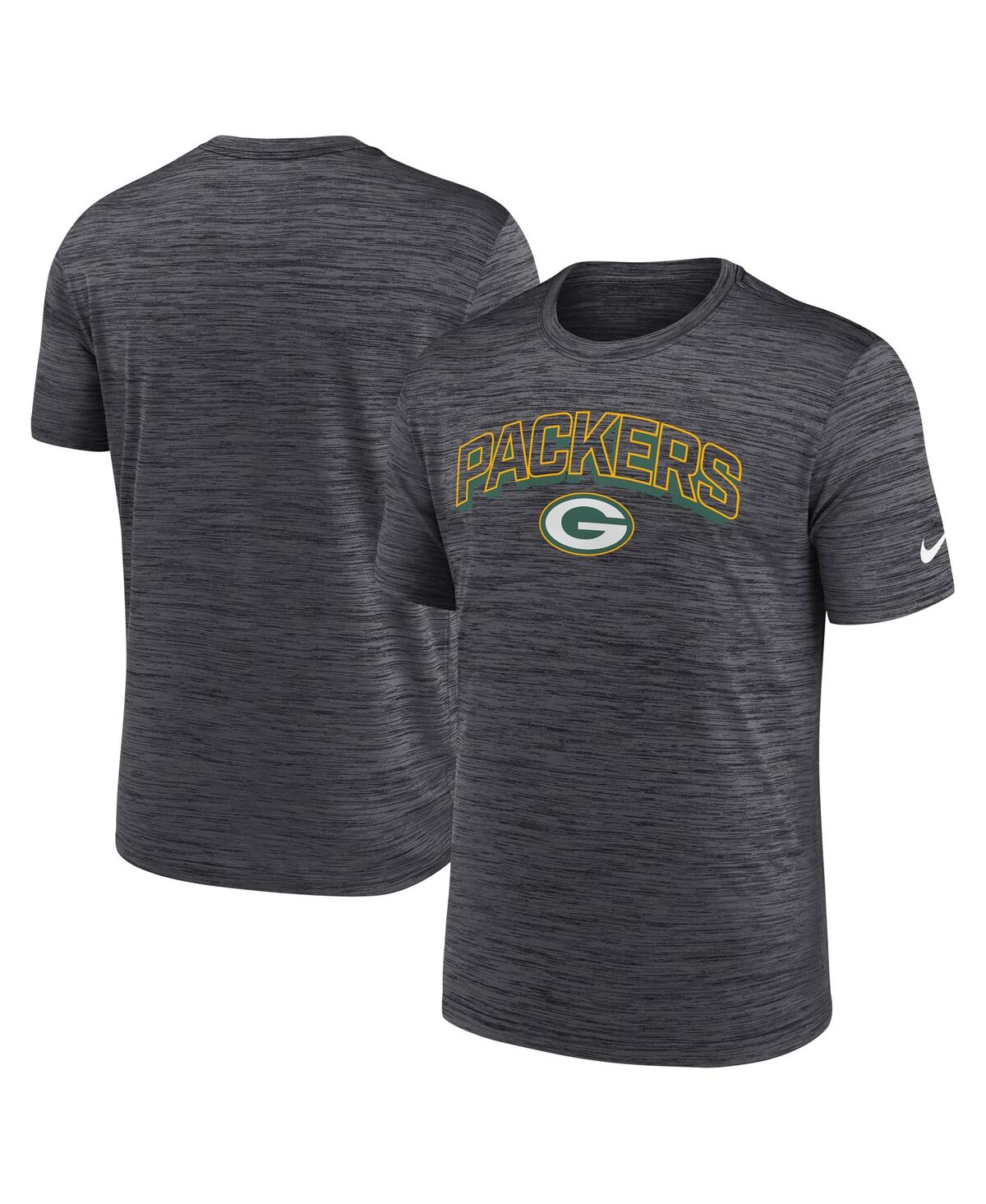 Nike Charcoal Green Bay Packers Velocity Performance T-shirt In Gray
