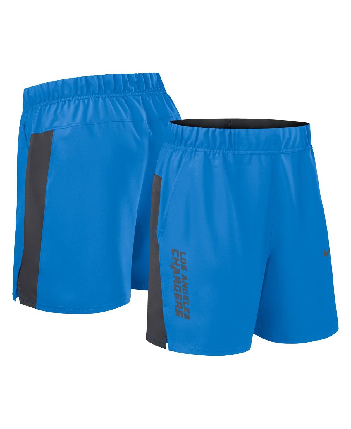 Nike Men's Powder Blue Los Angeles Chargers Woven Victory Performance Shorts - Powder Blue