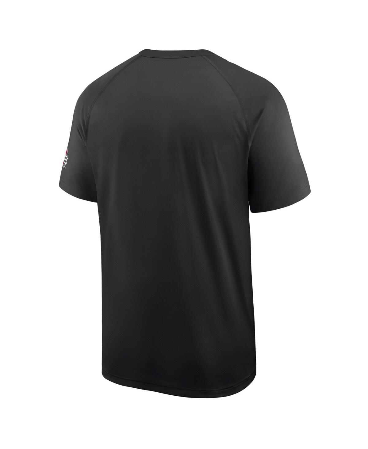 Nike Men's Black Ohio State Buckeyes Ready Raglan Premium Performance T-shirt In Black