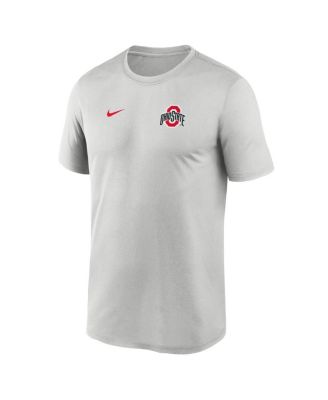 Men's Gray Ohio State Buckeyes 2025 Sideline Small Logo Legend Performance T-Shirt
