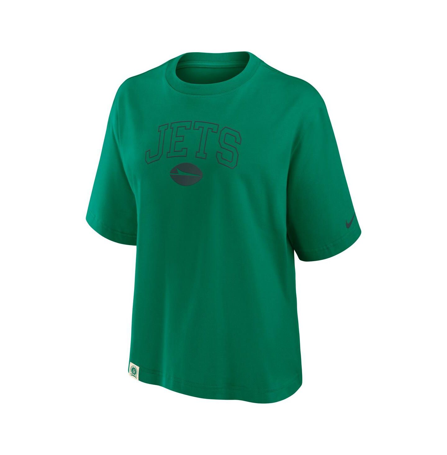 Женская футболка Nike Green New York Jets Glory Arch Boxy — фото 2