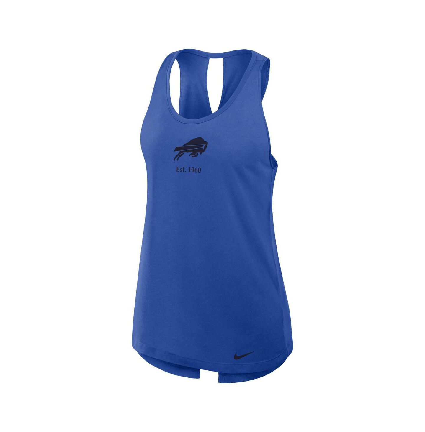 Женский топ Nike Royal Buffalo Bills Glory Crisscross Performance — фото 2