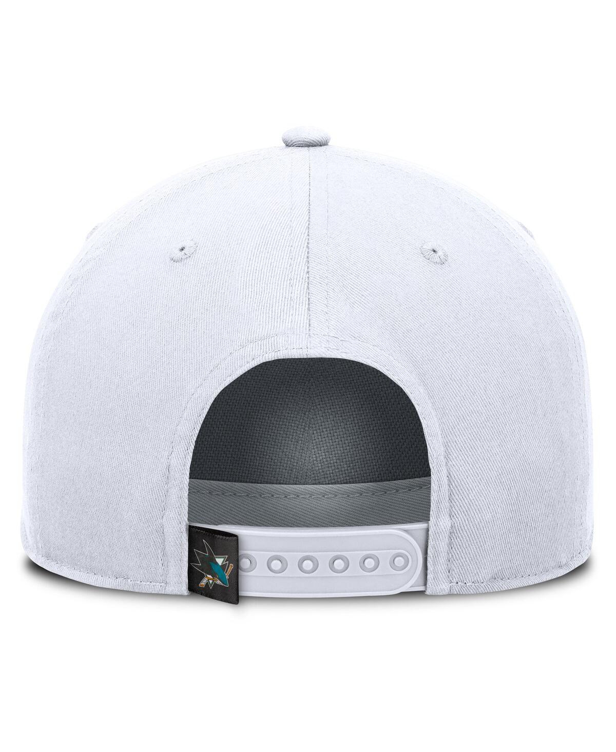 Fanatics Men's White San Jose Sharks Rope A-frame Adjustable Hat
