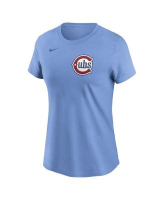 Women's Seiya Suzuki Baby Blue Chicago Cubs Fuse Name Number T-Shirt