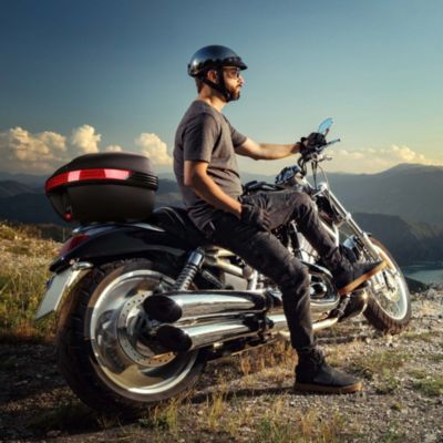 AHR 30L Motorcycle Tour Tail Box Scooter Trunk Luggage Top Lock Storage Carrier Case