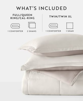 All Season Lightweight Down Alternative Reversible 3-Pc. Comforter Set, Full/Queen