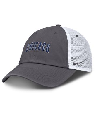 Nike - Men's Gray Chicago Cubs Wordmark Club Adjustable Trucker Hat