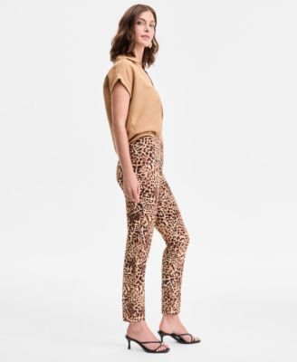 Women's Cheetah-Print Skinny Pants, Exclusively at Macy's