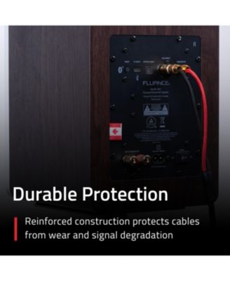 RCA Cable, 2-Male to 2-Male Gold-Plated Plugs for Preamplifier, CD player, Turntable, and Hi-Fi system - 6 Feet