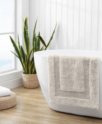 Long Branch Cotton Tufted Reversible Bath Rug, 21" X 34"