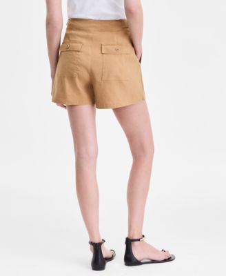 Women's Linen-Blend Shorts, Exclusively at Macy's
