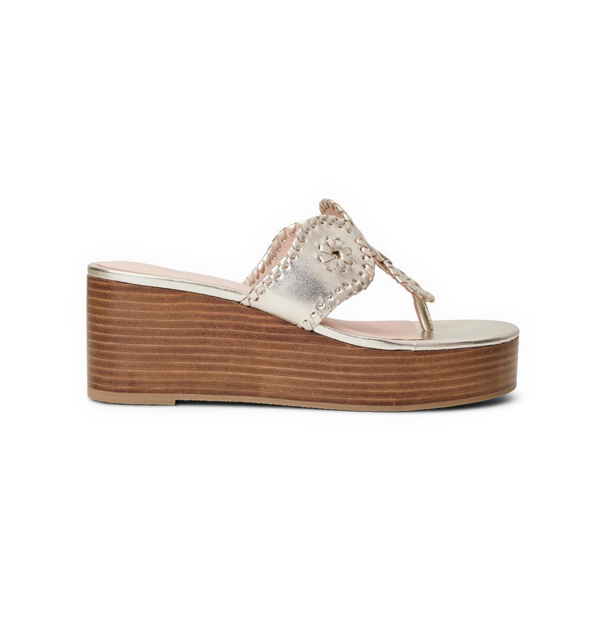 Kimberly Mid-wedge - Nappa - Jacks platinum