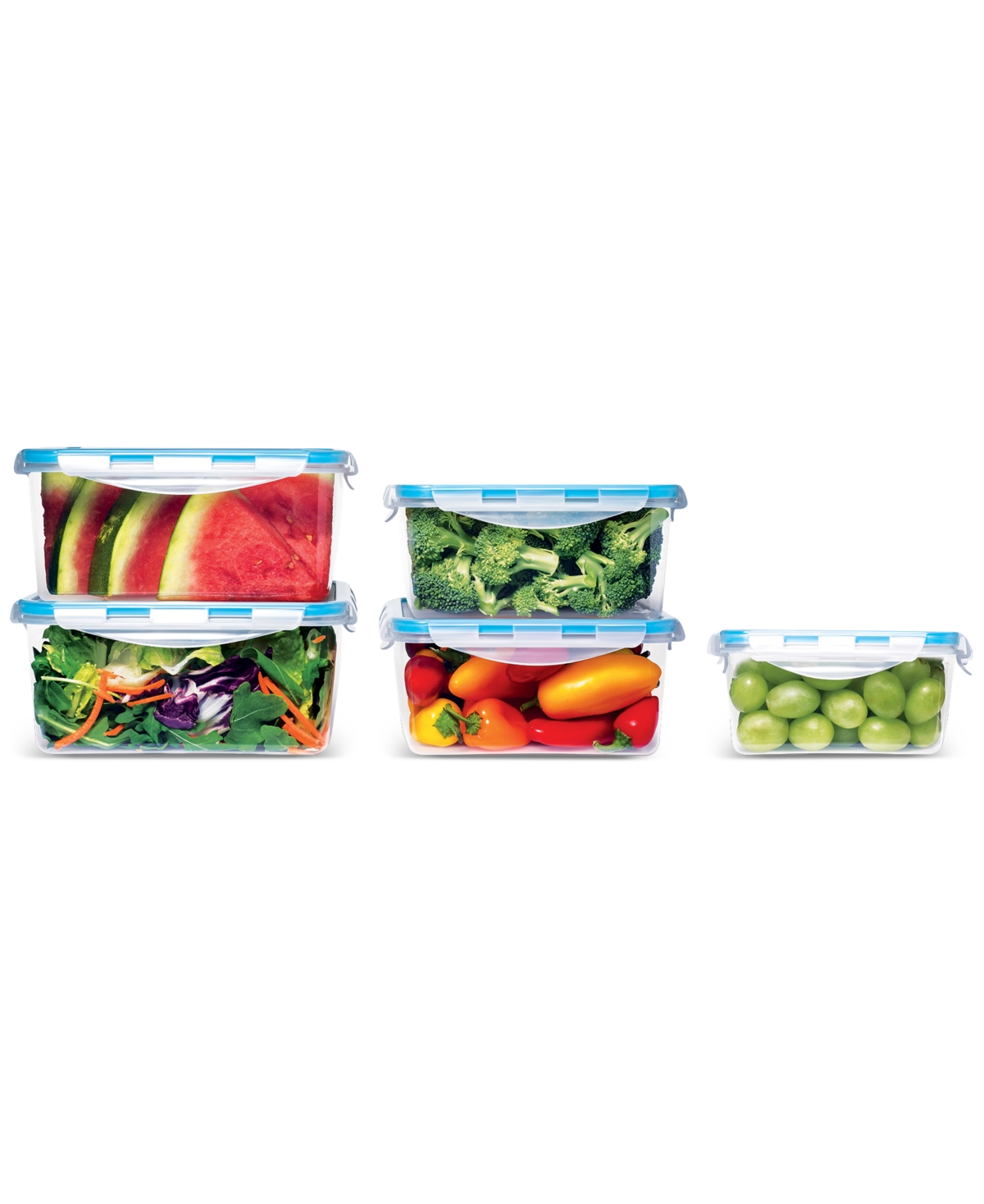 Art & Cook 10-piece Plastic Food Storage Container Set