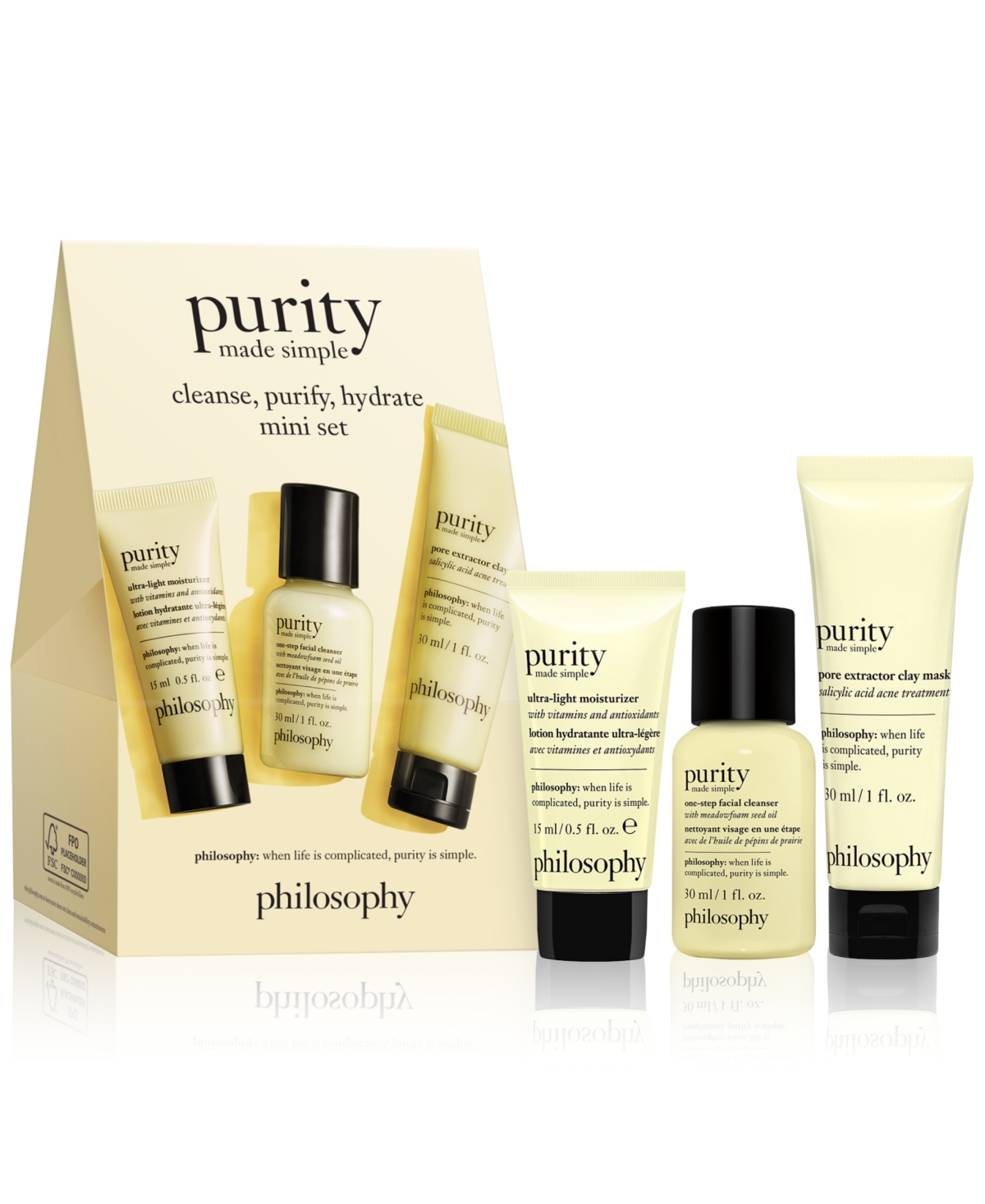 3-Pc. Purity Made Simple Cleanse, Purify, Hydrate Mini Set