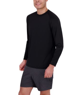Spyder - Men's Long Sleeve Waffle-Knit Crewneck Swim Shirt