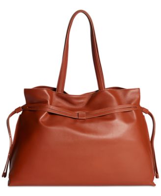 Poppy Extra Large Leather Drawstring Tote