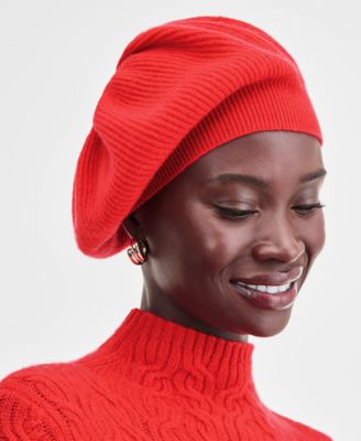 Cashmere Knit Beret, Created for Macy's