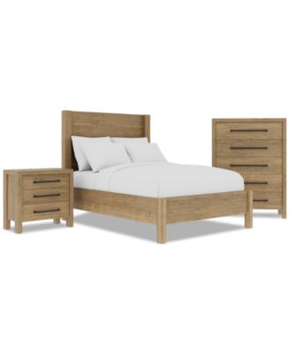 Davie 3-Pc. Full Set (Panel Bed, Chest & 3-Drawer Nightstand)