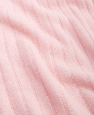 Ribbed 100% Cashmere Scarf