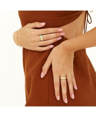 Love Heart Sterling Silver Chain Bracelet