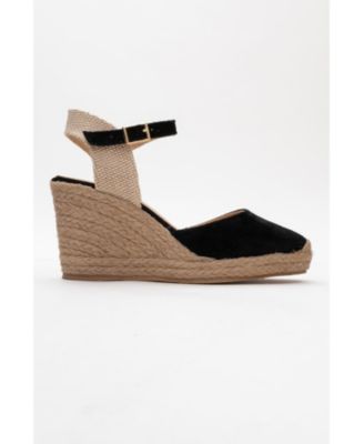 Sinta Suede Leather Platform Espadrille (Women)