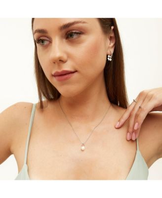 Treasures Baroque Seed Pearl Pendant Sterling Silver Necklace