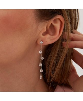 Drop Crystal Sterling Silver Earring