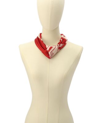 Women's Valentine's Day Pegasus Print Silk Square Scarf