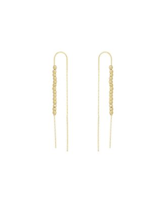 Sterling Dorica Chain Bead Drop Earring