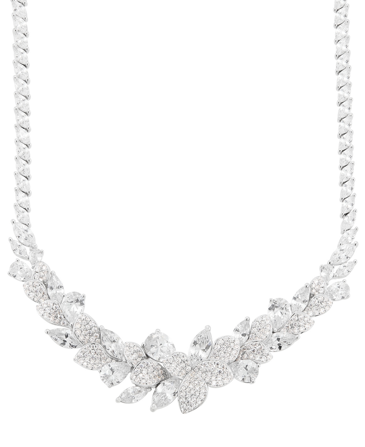 Arabella Cubic Zirconia Necklace (40-1/4 Ct. T.w.) In Sterling Silver, 18"