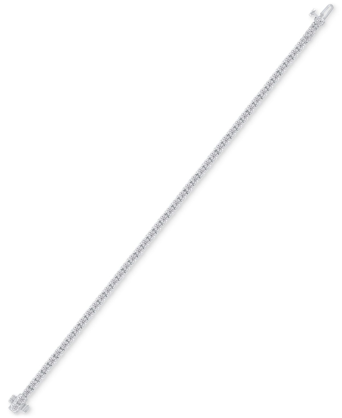 Macy's Diamond Bracelet (3 Ct. T.w.) In 10k White Gold In Gold