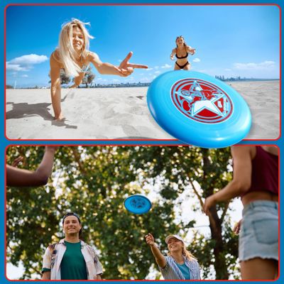 Frisbee All Sport Disc 140g, 9.85 Inch, Durable and Non-Slip Grip for Outdoor Team Sports and Family Fun - 2 Pack