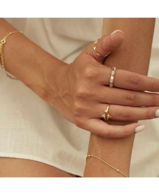 Helical Sterling Silver Ring Lightly Twisted Ring