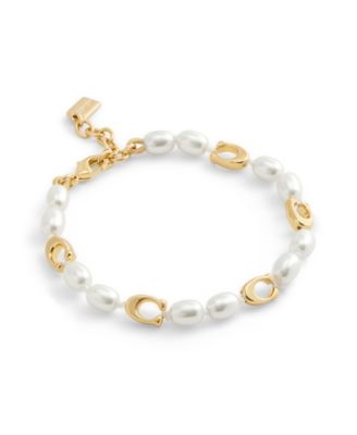 Faux Cultivated Pearl Signature Heritage Strand Bracelet
