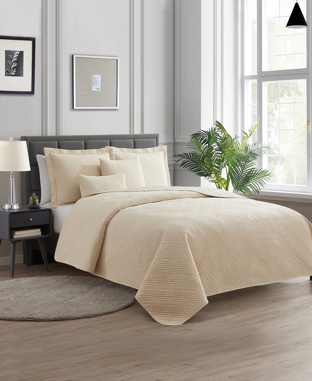 Nestl Diamond Embossed 4-pc. Quilt Set, Twin/twin Xl
