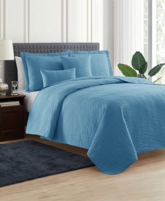 Ellipse Embossed 4-Pc. Quilt Set, Twin/Twin XL