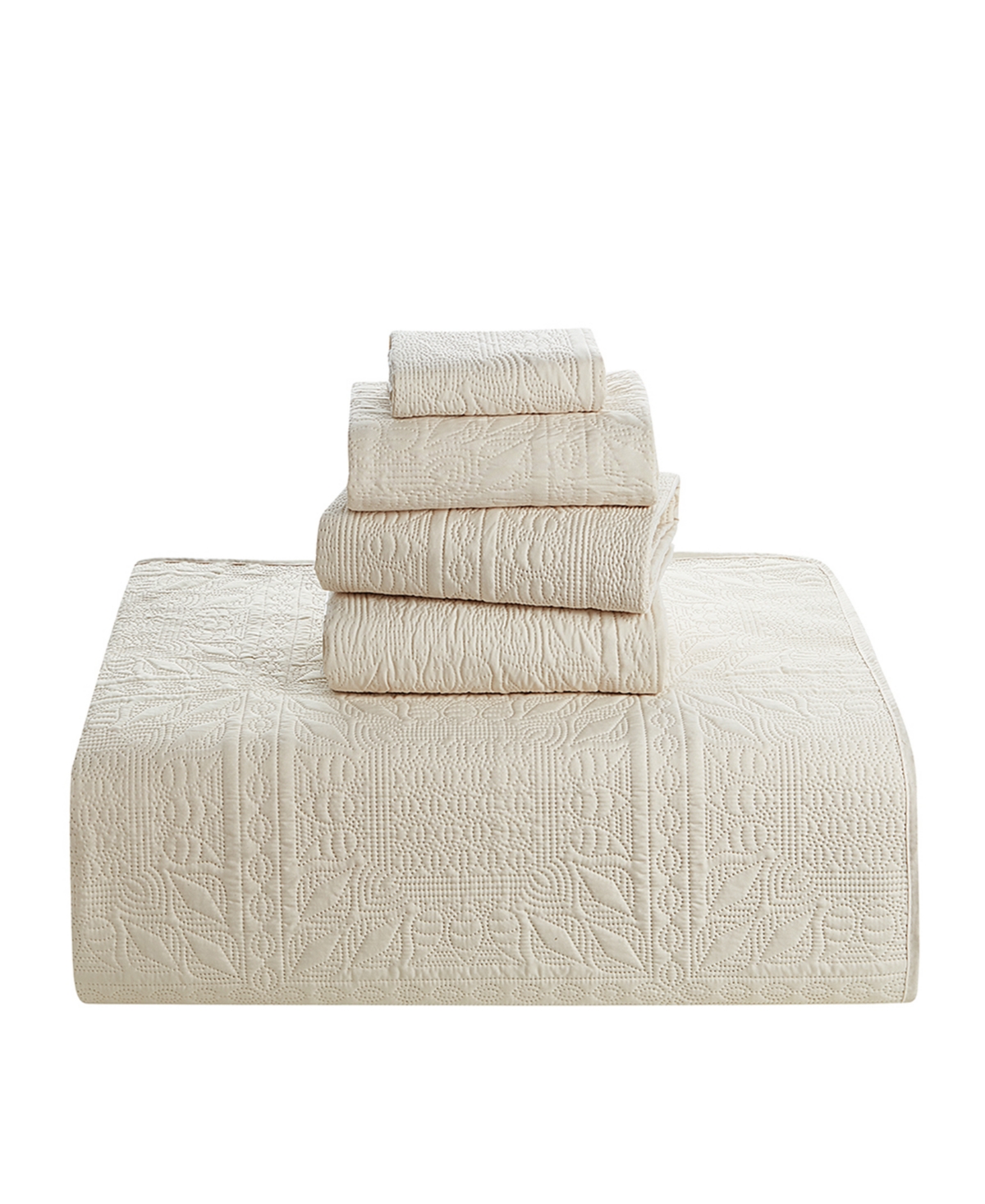 Nestl Grid Embossed 5-Pc. Quilt Set