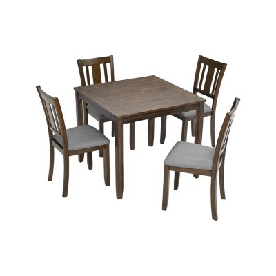 Solid Wood Dining Table with Spacious Top