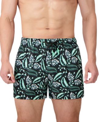Sunset and Vines Men's Floral Woven Swim Trunks