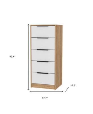 Five Drawer Standard Chest for Bedroom Storage and Organization