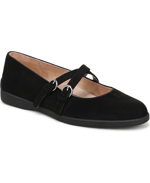 Женские балетки LifeStride Marnie Mary Jane с круглым носом, цвет: Чёрный